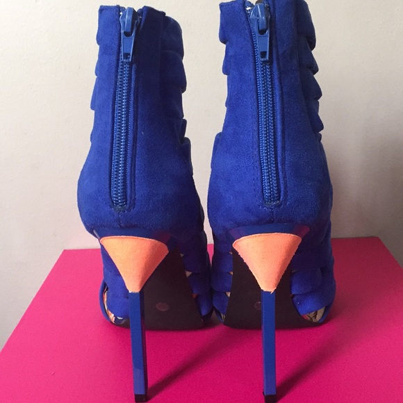 Royal Blue Booties - Picture 2 of 3